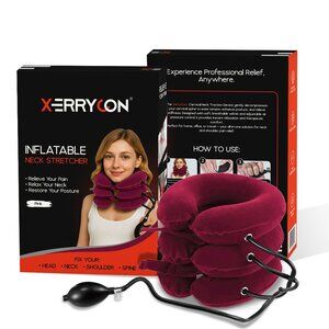 Neck Stretcher – Inflatable Cervical Neck Traction, Neck Traction Pillow